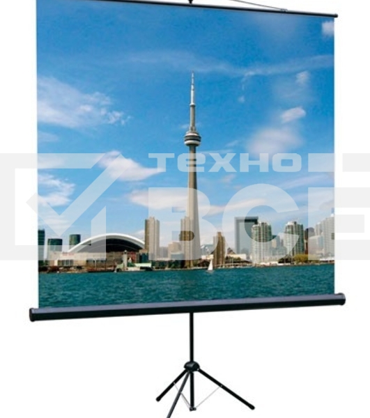 Экран на треноге Lumien 180x180 см Eco View LEV-100102 1:1 напольный рулонный