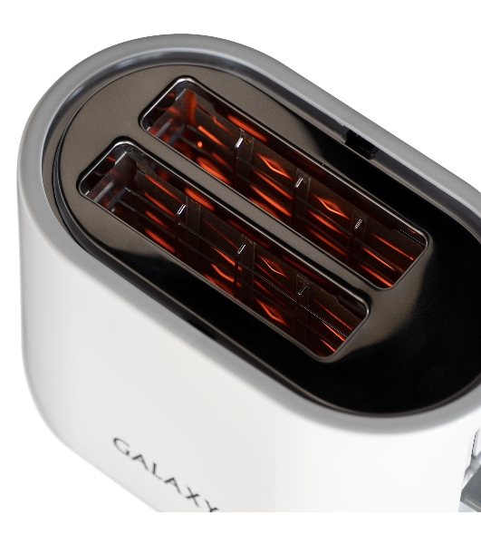 Тостер Galaxy Line GL 2908, белый, пластик, 800 Вт