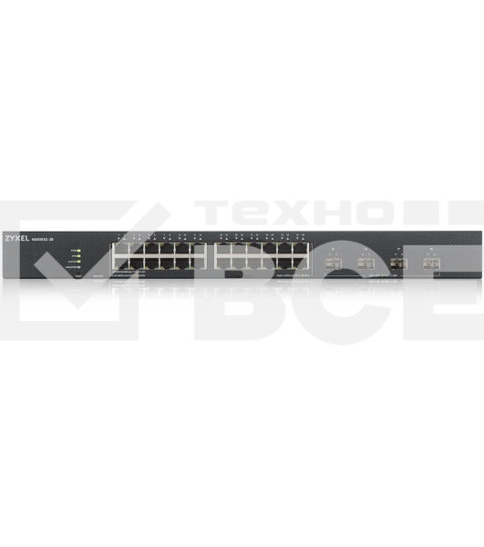 Коммутатор ZYXEL XGS1930-28 Hybrid Smart L2+ switch Zyxel Nebula Flex, 24xGE, 4xSFP+, silent (fanless), Standalone / cloud management
