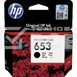 Картридж HP 653 струйный черный (360 стр)