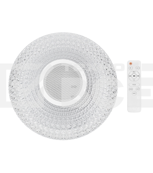 Светильник настенно-потолочный Rexant Satori Melody 2700-6500 K RGB Bluetooth Sound с пультом и APP LED