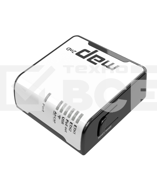 Беспроводной маршрутизатор MikroTik RBmAP2nD 802.11n 300Mbps 2.4 ГГц -1xLAN PoE белый