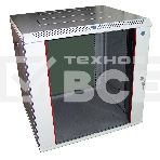 Шкаф настенный ЦМО ШРН-М-12.500 12U 600x520мм пер.дв.стекл съемные бок.пан. 50кг серый, фото3