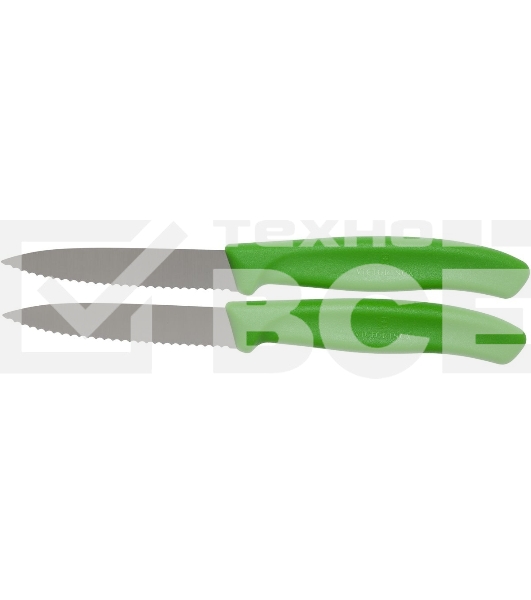 Набор ножей кухон. Victorinox Swiss Classic (6.7636.L114B) компл.:2шт салатовый блистер