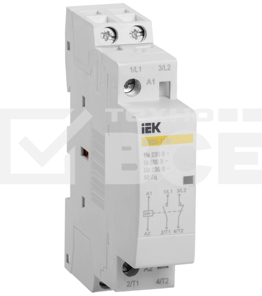 Контактор модульный КМ20-11М AC IEK MKK11-20-11