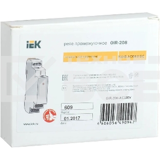 Реле промежуточное OIR 2 конт. (8А) 230В AC ИЭК OIR-208-AC230V