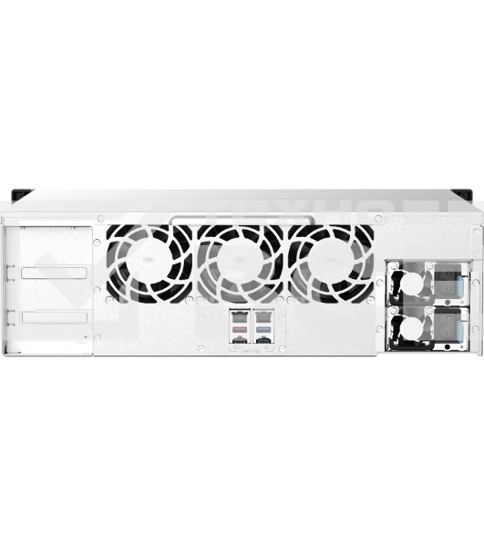 Сетевое хранилище без дисков SMB QNAP TS-1673AU-RP-16G NAS 16 HDD trays, 2x 2.5 GbE, rackmount, 2 PSU. 4-core AMD V1500B 2,2 GHz,RAM 16 GB (1 x 16 GB) up to 32 GB (2 x 16 GB). W/o rail kit RAIL-B02