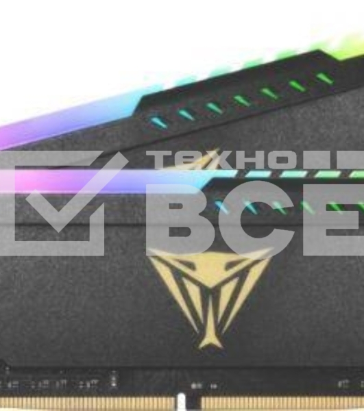 Оперативная память Patriot Viper Steel, DDR4, 64GB (2x32GB), 3600MHz, CL20, с радиатором, RGB, черный