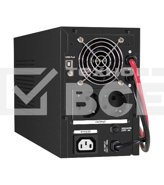 Комплект источника бесперебойного питания Exegate EX295987RUS + батарея 40Aч EX282979RUS 2шт (инвертор, синус, для котла) ExeGate SineTower SZ-1000.LCD.AVR.2SH.1C13.USB <1000VA/800W, чистый синусоида, LCD дисплей, AVR, 2*Schuko+1*C13, USB, линейно-интерактивный, черный> + батарея ExeGate HR 12-40 (12В, 40Ач) 2шт