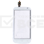 Сенсорное стекло (тачскрин) для Fly IQ4404 Spark, белое, фото2