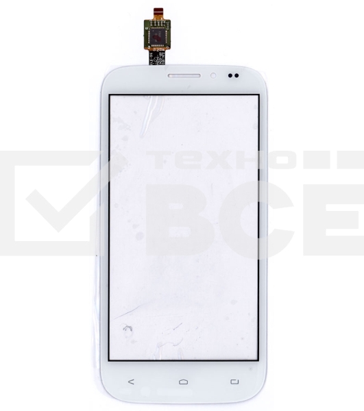 Сенсорное стекло (тачскрин) для Fly IQ4404 Spark, белое