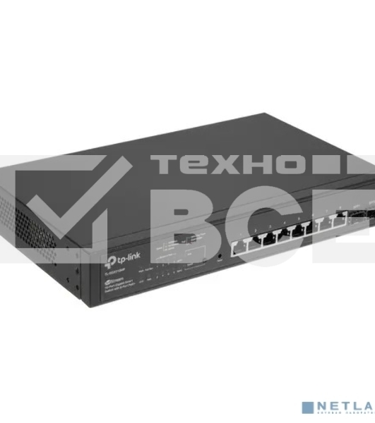 Коммутатор TP-Link JetStream 10-Port Gigabit Smart Switch with 8-Port PoE+, 8× Gigabit PoE+ Ports, 2× Gigabit SFP Slots, 802.3at/af, 150 W PoE Power, 1U 13-inch Rack-mountable Steel CaseIntegration with Omada SDN Controller, 802.1Q VLAN, STP/RSTP/MSTP, IG