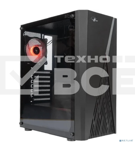 Компьютерный корпус ATX Eurocase A39 ARGb черный без БП закаленное стекло USB 3.0