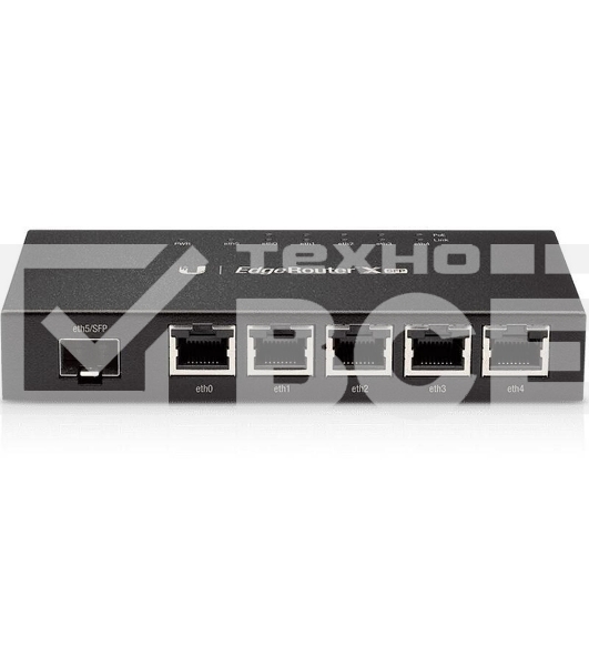 Сетевое оборудование UBIQUITI ER-X-SFP Маршрутизатор 5x Ethernet, 1x SFP, раздача PoE