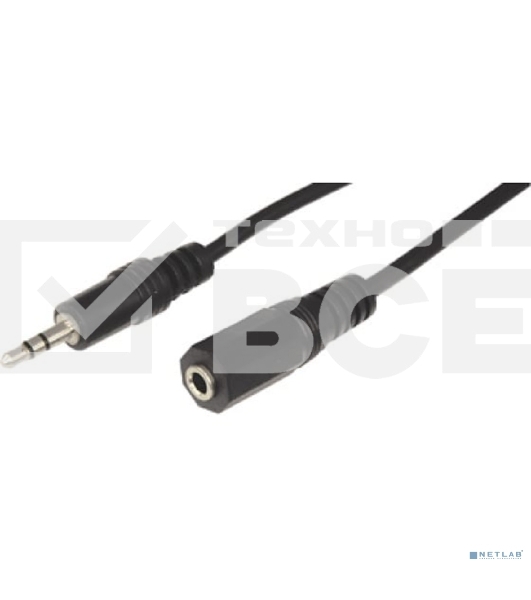 Шнур Rexant Стерео 3,5мм гнездо - Стерео 3,5мм штекер, 5м