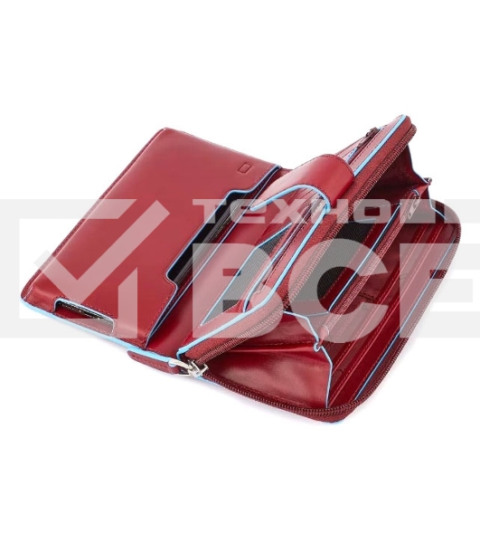 Кошелек женский Piquadro Blue Square PD1354B2R/R красный натур.кожа