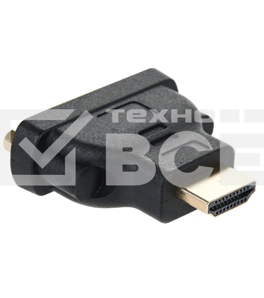 Переходник HDMI/DVI-D 19M/25F VCOM позолоченные контакты, VAD7819