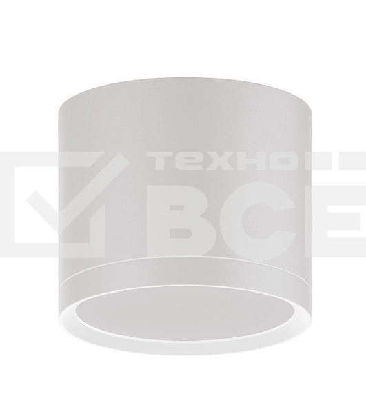 Светильник Gauss HD025 led накладной с рассеивателем 10w белый 3000k 88х75мм 1/30