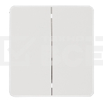 Выключатель Kranz ROUND 2 кл для жалюзи возвратный 10А с/у перламутр, фото 1