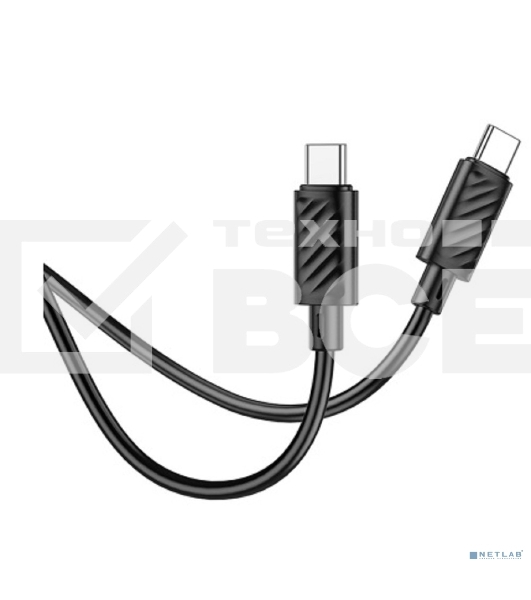 Кабель HOCO X88/ PD кабель Type-C-Type-C/ 1m/ 60W/ черный