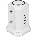 Сетевой фильтр Qumo Power Tower Pro + Wireless SFU2 (P-0010) черный, 6 розеток, фото4