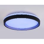 Светодиодный светильник RGB Ambrella light FZ610 BK/GD черный/золото IP20 66W 3000K-6500K+RGB D490*85 (ПДУ ИК), фото5