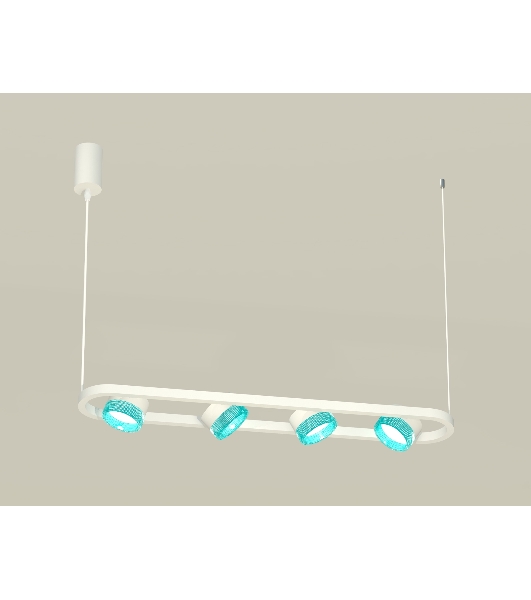 Светильник Ambrella light XB9163201/4 SWH/BL белый песок/голубой GX53 (C9163, N8488)
