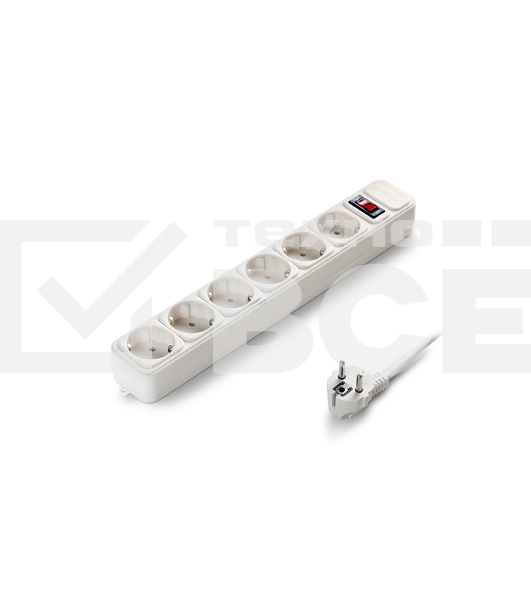 Сетевой фильтр ExeGate EX221229RUS SP-6-5W (6 розеток, 5м, евровилка, белый)