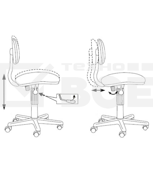 Кресло Бюрократ CH-201NX/Military зеленый милитари Military