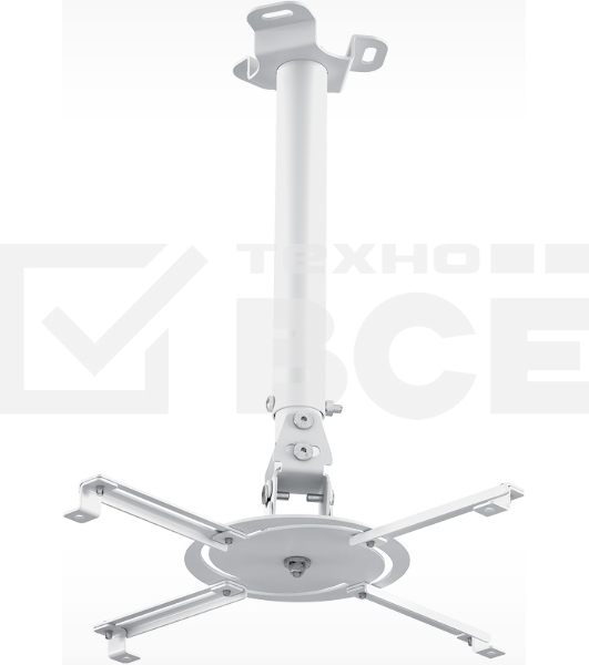 Кронштейн для проектора Holder PR-104-W белый макс.20кг потолочный поворот и наклон