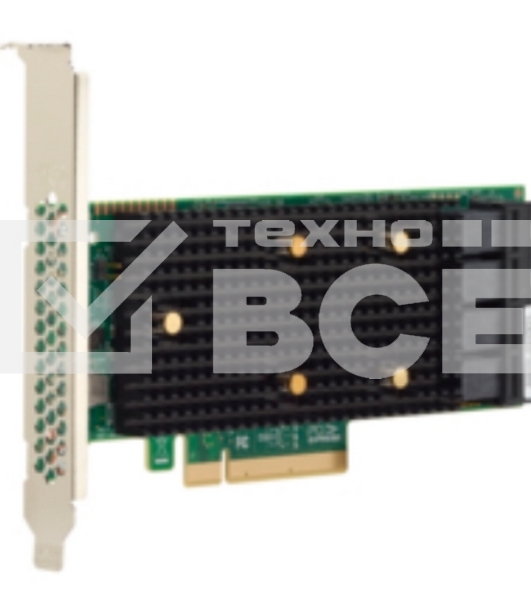 Адаптер HBA SAS 9400-16i SGL (05-50008-00), PCIe 3.1 x8 LP, Tri-Mode SAS/SATA/NVMe 12G HBA, 16port(2*int SFF8643), 3416 IOC