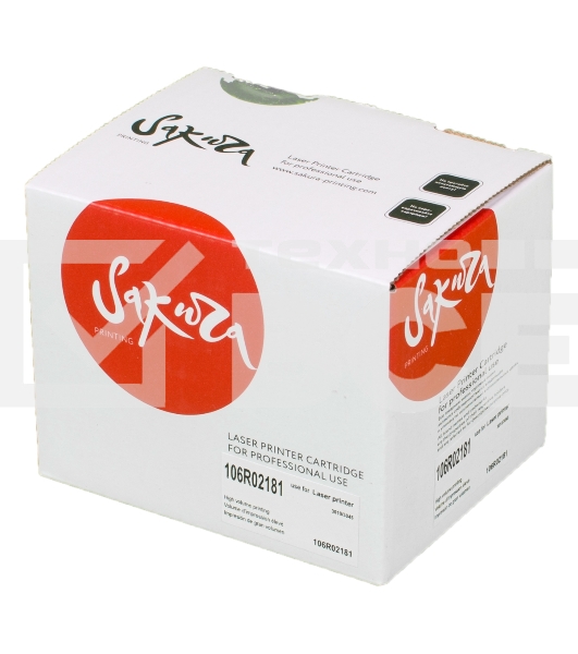Картридж Sakura 106R02181 для Xerox Phaser 3010, черный,1000 к.