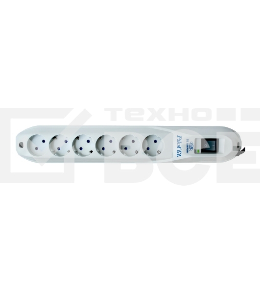 Сетевой фильтр Pilot GL 6 розеток (5 евро + 1 без заземления) 3 м Surge protector Pilot GL 6 outlets (5 euro + 1 without ground) 10A / 2.2kVt, 3m