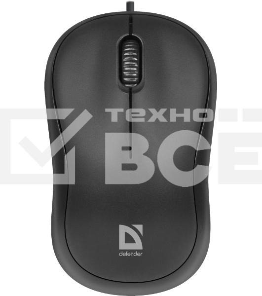 Мышь проводная Defender Patch MS-759 черный, 1000 dpi, USB, кнопки - 3