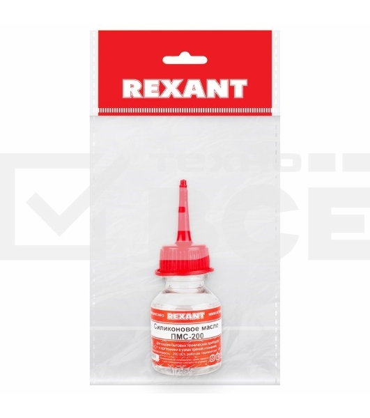 Силиконовое масло Rexant, ПМС-200, 15 мл, носик, (Полиметилсилоксан)