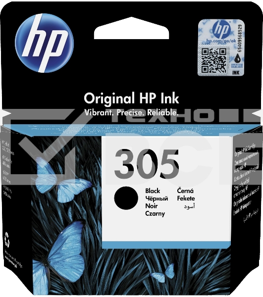 Картридж струйный HP 305 3YM61AE черный (120стр.) для HP DJ 2320/2710/2720