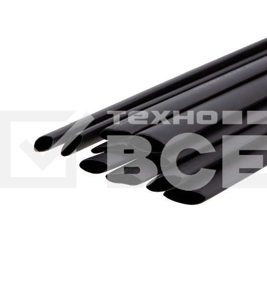 Трубка термоусаживаемая двухстенная клеевая Rexant 15.9/7.95мм (уп.10шт) по 1м черный