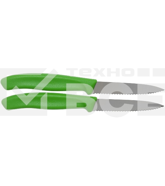 Набор ножей кухон. Victorinox Swiss Classic (6.7636.L114B) компл.:2шт салатовый блистер