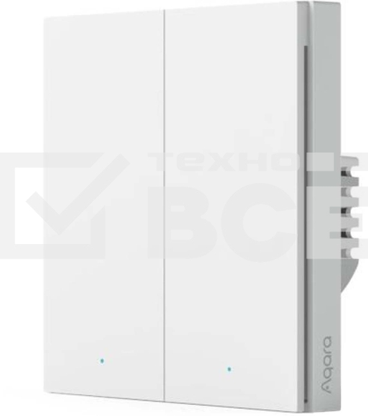 Выключатель умный Aqara Smart wall switch H1 (with neutral, double rocker) WS-EUK04