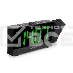 Радиобудильник Hyundai H-RCL243 черный LCD проек.изоб. подсв:зеленая часы:цифровые FM, фото3