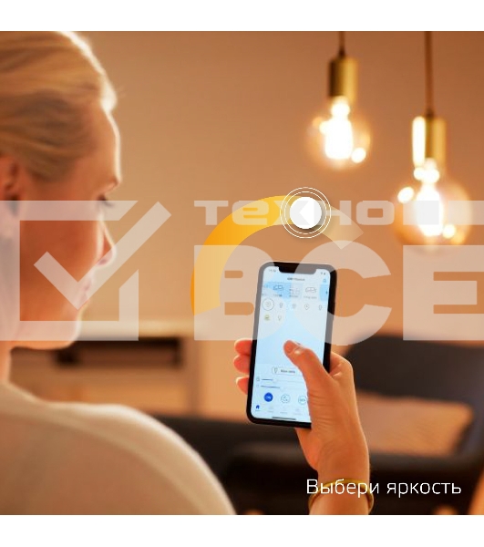 Лампа светодиодная филаментная Gauss Smart Home DIM E27 Diamond Golden 7 Вт 1/40