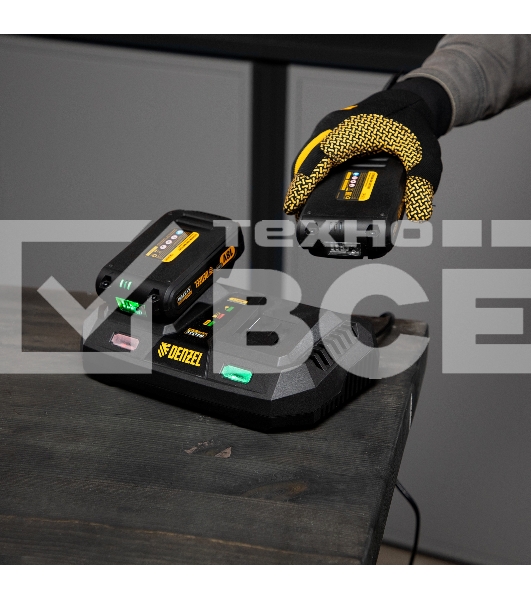 Устройство зарядное для аккумуляторов IBC-18-3.0-2, Li-Ion, 18В, 3,0 А, для двух батарей  Denzel
