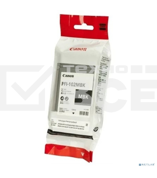 Картридж струйный Canon PFI-102MBk (0894B001) матовый черный, 130 мл., для iPF500/600/700