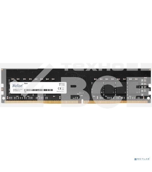 Оперативная память NETAC Basic, DDR4, 8GB (1x8GB), 2666MHz, CL19