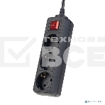 Сетевой удлинитель Perfeo с кнопкой 'POWERMATE', PF_A4676 (1,8 м, 3 розетки, черный (PF-PM-3/1,8-B)), фото 1