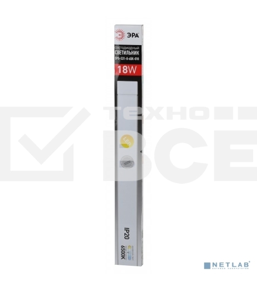 Линейный светильник SPO-531-0-40K-036 IP20, 1,2 м, 36 Вт, 4000К,опал (20/480) Б0045368 ЭРА