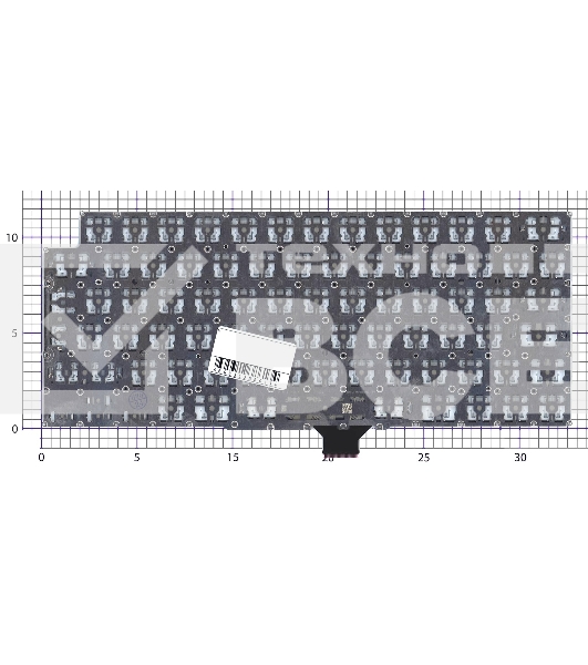 Клавиатура для ноутбука Apple MacBook Pro 14 16 A2442 A2485 Late 2021 Г-образный Enter