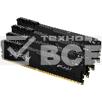 Оперативная память Kingston Fury Beast, DDR4, 128GB (4x32 GB), 3600 MHz, CL18, DIMM, с радиатором, чёрный, фото4