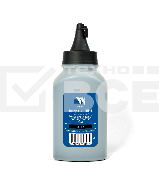 Тонер NVPrint для Kyocera TK-5220/TK-5230/TK-5240 Type2 (65г) черный совместимый