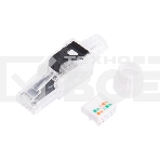 Разъем RJ-45(8P8C) Rexant полевой заделки под витую пару, UTP, CAT 6 (50 µ'/50 микродюймов) серия PRO, фото 1